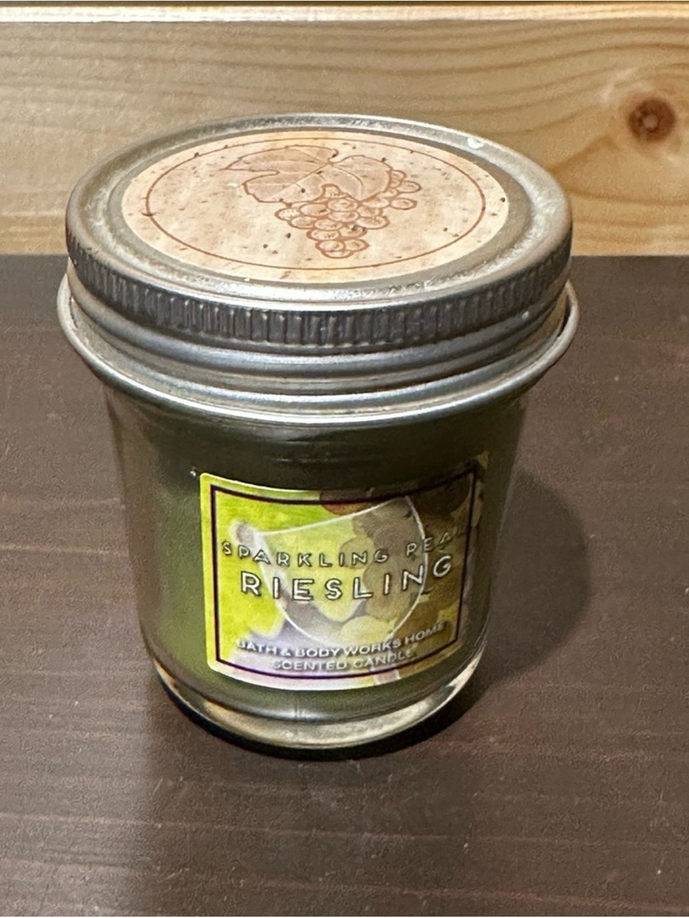 BNWT Bath & Body Works Sparkling Pear Riesling mini candle